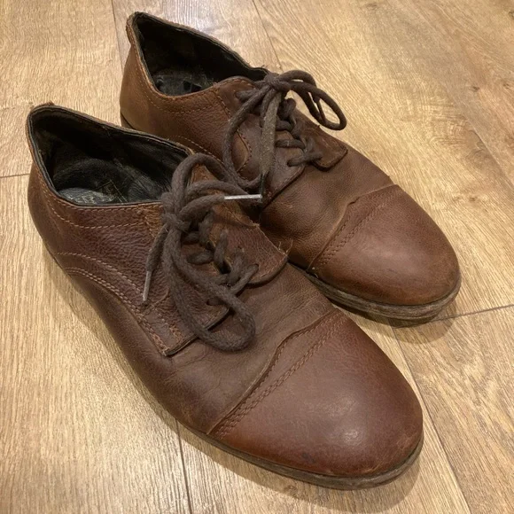 Frye | Shoes | Frye Mens Brown Leather Dress Shoes Size 1d 
